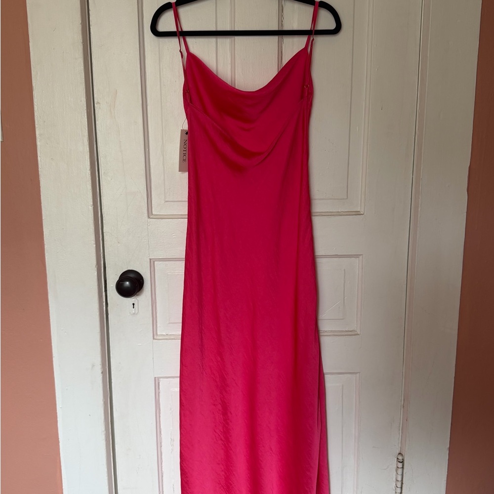 Elegant Pink Slip Dress